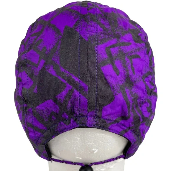 1990s Cycling Running Aztec Neon Purple Long Bill Cap Hat InSport Drawstring VTG Vintage | Accessories | 99s Cycling Running Aztec Neon  main image 4